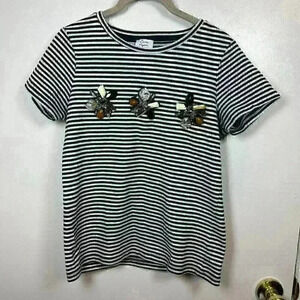 Women's Zara Trafaluc Vintage Striped Top - Small